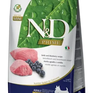 N&D PRIME DOG LAMB&BLUEBER. ADULT MINI