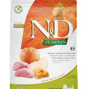 N&D DOG ADULT MINI PUMPKIN ,тиква с глиганско и ябълка