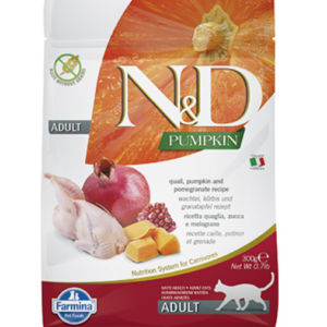 N&D CAT ADULT PUMPKIN коте,тиква с пъдпъдък и нар