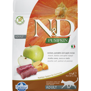 N&D CAT ADULT PUMPKIN коте,тиква с еленово месо и ябълка