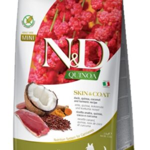 N&D DOG QUINOA SKIN & COAT ADULT MINI DUCK